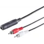 Garso kabelis ShiverPeaks 3 polių 6,3 mm į RCA (Cinch) 0,2 m, modelis 30521