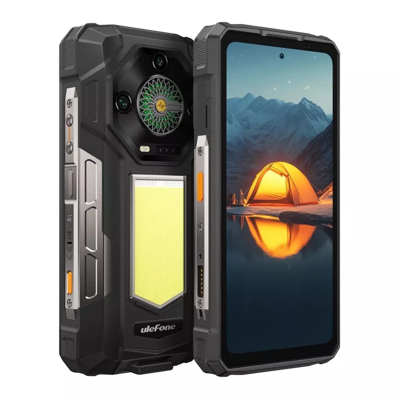Atsparus išmanusis telefonas UleFone Armor 33 5G 6,3 colio – 12 GB RAM, 512 GB atminties, juodas