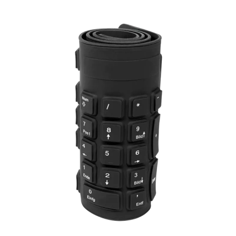 LogiLink ID0019A Universal USB klaviatūra QWERTZ vokiška juoda