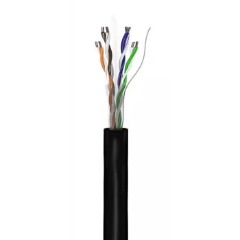 Tinklo kabelis Goobay CAT 6 U/UTP 100 m juodas