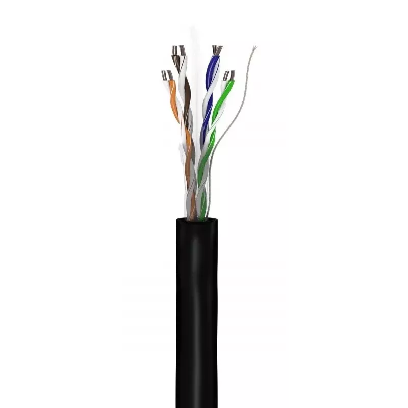 Tinklo kabelis Goobay CAT 6 U/UTP 100 m juodas