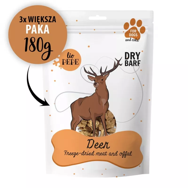 PAKA ZWIERZAKA Lio Pepe Deer XL – šunų skanėstas – 180 g
