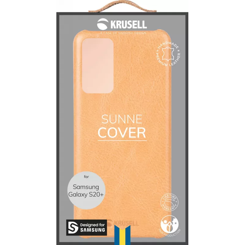 Dėklas Krusell Sunne Samsung Galaxy S20+ 17 cm (6,7 colio) Smėlio spalvos
