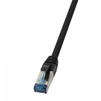 Tinklo kabelis LogiLink CQ6105S Cat6a 15 m Juodas