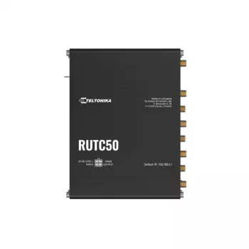 Teltonika RUTC50 belaidis maršrutizatorius Gigabit Ethernet dviejų juostų (2,4 GHz / 5 GHz) 5G juodas
