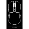 Belaidė žaidimų pelė Keychron M3 RF 2,4 GHz + Bluetooth 26000 DPI balta