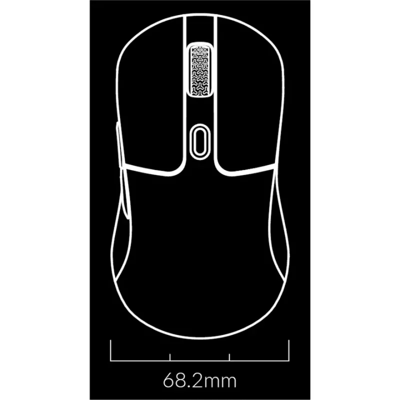 Belaidė žaidimų pelė Keychron M3 RF 2,4 GHz + Bluetooth 26000 DPI balta