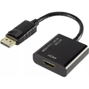 Vaizdo keitiklis Renkforce DisplayPort į HDMI, 1407508, juodas