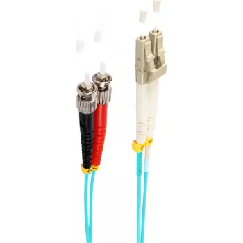 shiverpeaks BS77950/3 Skaidulinis optinis kabelis 10 m LC ST OM3 Aqua spalva