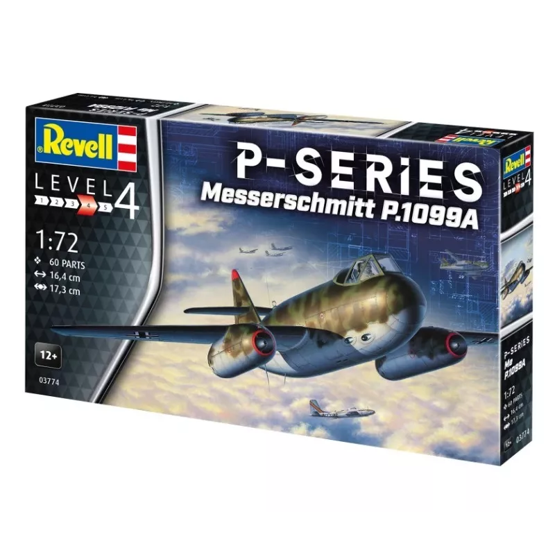 Plastikinis modelis REVELL Messerschmitt P.1099A-P-SER mastelis 1/72