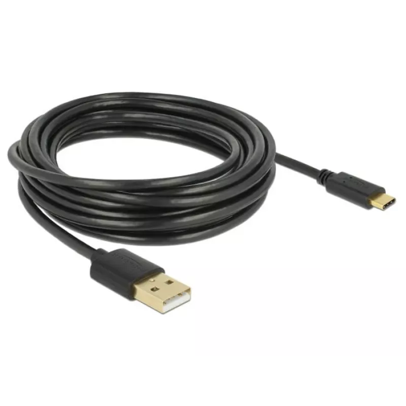 USB laidas DeLOCK 83669 USB 2.0 4 m USB A USB C juodas
