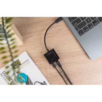 USB Type-C Gigabit Ethernet adapterius Digitus DN-3027