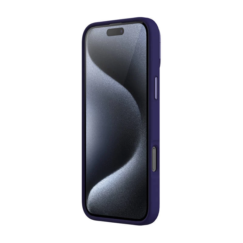 Dėklas Nillkin LensWing Magnetic iPhone 16 Pro Max — violetinis, magnetinis užsegimas, tikslūs išpjovimai