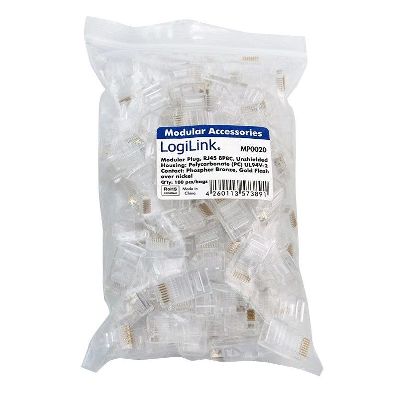 RJ45 jungtis LogiLink MP0020 permatoma