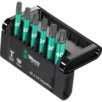 Wera Bit-Check atsuktuvo antgaliai 6 vnt