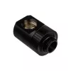 EK Water Blocks EK-Torque T tipo skirstytuvo adapteris G1/4 išorinis į 2x G1/4 vidinį sriegį, sukamas, juodas