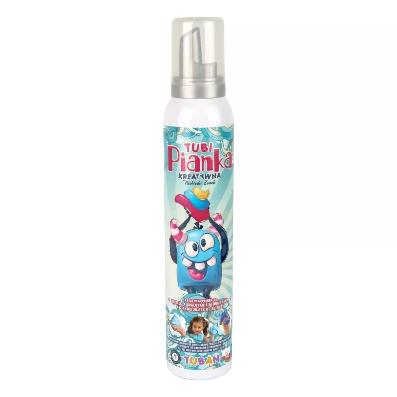 TUBAN Tubi Foam Blue Zenek 200 ml – putos maudynėms kūdikiams, švelni higiena