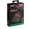 SSD Emtec X200 512 GB USB Type-C 3.2 Gen 1 juodas raudonas