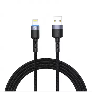 USB į Lightning duomenų laidas Tellur 1,2 m pintas nailoninis juodas