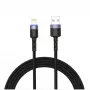 USB į Lightning duomenų laidas Tellur 1,2 m pintas nailoninis juodas
