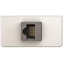 Keystone sieninė plokštelė KIND Konnect design 1/2 su RJ45 lyties keitikliu Cat5, Kindermann 7454000523