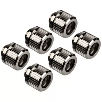EK Water Blocks EK-Quantum Torque 6-Pack HDC 12 Sukimo momento veržliaraktis sidabrinis 1/4 colio 6 vnt.