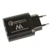 USB sieninis įkroviklis MACLEAN MCE479B — 3x USB prievadai, 18 W, kompaktiškas