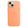Apple iPhone 15 Silicone Case with MagSafe – Oranžinis sorbetas