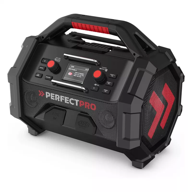Nešiojamas statybinis radijas PerfectPro ROCKTAGON 18V