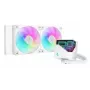 All-in-one skystis aušintuvas DeepCool LT240 White – 240 mm radiatorius, 2x 120 mm PWM ventiliatoriai (600–2400 RPM), 41 cm vamzdeliai, LGA1150