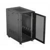 Stovimas serverio spintele LANBERG FF01-6022-23B, 22U, 600×1000 mm, juoda, perforuotos dureles