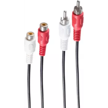Garso kabelis ShiverPeaks BS40202 1,5 m 2xRCA kištukas juodas