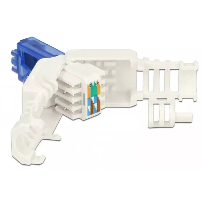 RJ-45 kištukas Cat.6A DeLOCK 86417 mėlynai baltas