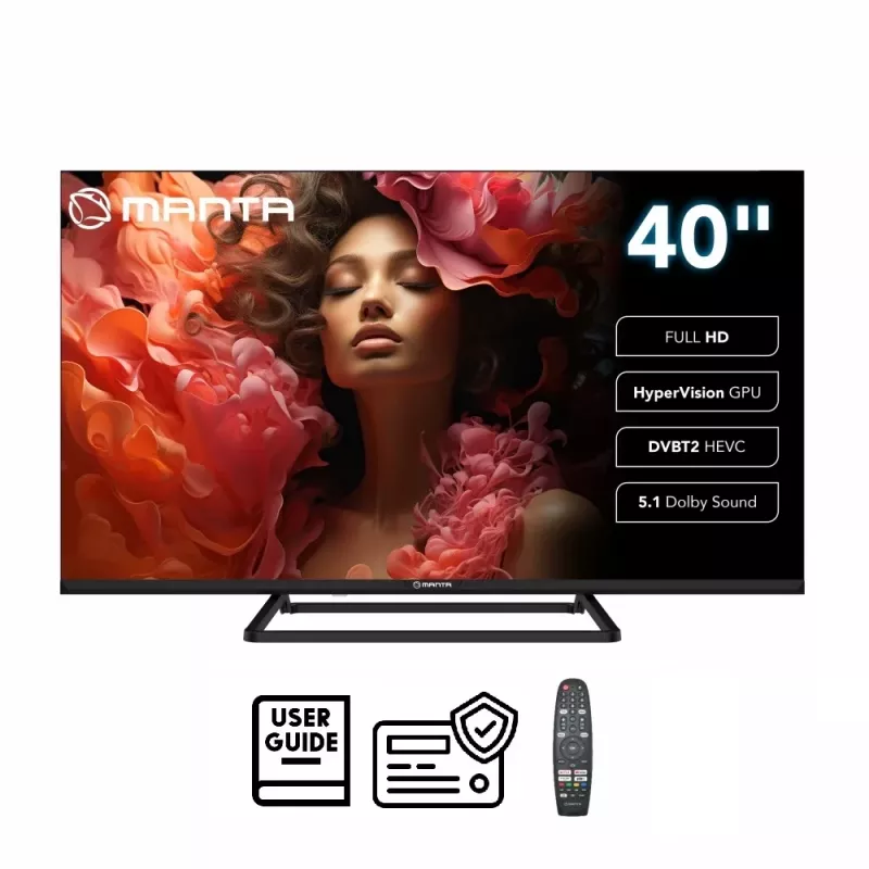 Televizorius Manta 40LFV125E 40 colių LED ekranas Full HD
