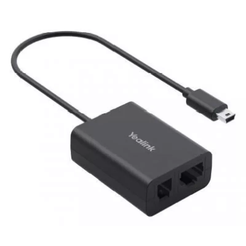 „Yealink EHS62“ adapteris ausinėms – belaidžio ryšio ausinių priedas, juodas