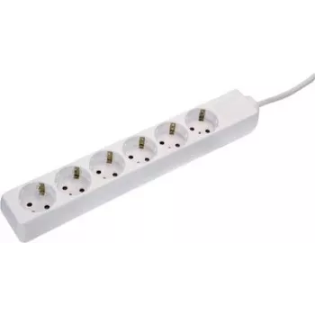 AS Schwabe 11611 elektros skirstytuvas be jungiklio, baltas, su apsauginiu kontaktu