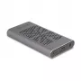 DeLOCK 42027 pilkas M.2 NVMe SSD korpusas su USB Type-C 10 Gbit/s