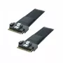 Supermicro laidas CBL-MCIO-1340M5-1 pusiau plokščias MCIO x8 (STR) į MCIO x8 (STR) 40cm