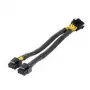 Adapterinis laidas CPU maitinimui Akasa 8 kontaktų į dvigubą 4+4 kontaktų (AK-CBPW35-20)