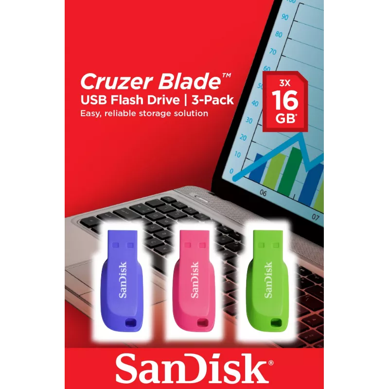 USB atmintukas SanDisk 16GB USB Type-A 2.0 Cruzer Blade