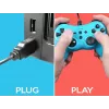 Laidinis valdiklis SUBSONIC SA5488-1 Neon Blue – skirtas Nintendo Switch, laidinis ryšys