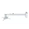 Sieninis laikiklis AVTEK WallMount Next 1200 – plieninis, baltas, teleskopinis, 360° sukimasis, pakreipimas ±42°, maks. apkrova 20 kg