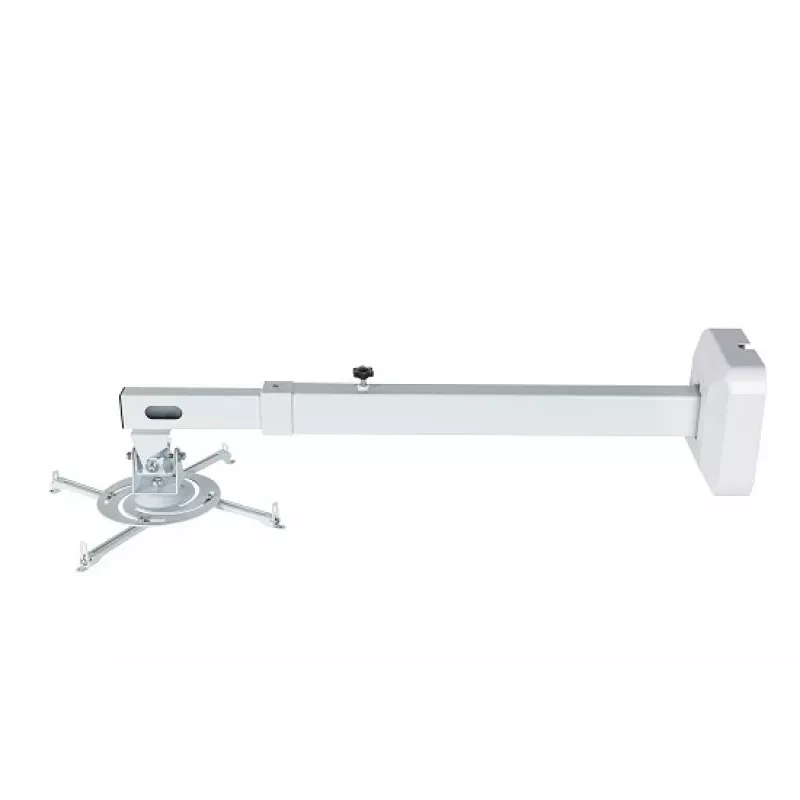 Sieninis laikiklis AVTEK WallMount Next 1200 – plieninis, baltas, teleskopinis, 360° sukimasis, pakreipimas ±42°, maks. apkrova 20 kg