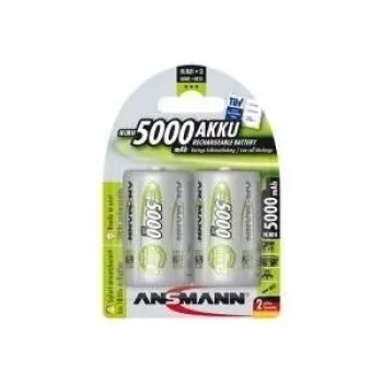 Baterijos Ansmann Blister 2 x Akumuliatoriai NiMH Mono/D 5000 mAh
