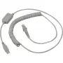 Datalogic USB laidas, spiralinis USB ryšio laidas, pilkas, 2 m, tinka visiems rankiniams skaitytuvams (90A051922)