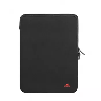 RIVACASE Antishock 5221 MacBook 13 dėklas, vertikalus, juodas, dvigubi užtrauktukai