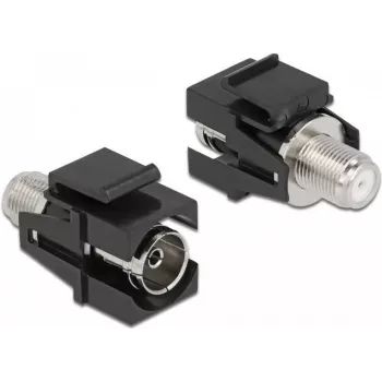 Keystone modulis IEC moteris į F moteris juodas DeLOCK 86855