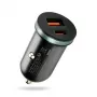 Automobilinis įkroviklis everActive CC-30Q QC3.0 35W — 1x USB-A, 1x USB-C, greitas įkrovimas