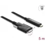 DELOCK USB laidas USB C – Micro-USB B 5 m USB 2.0 juodas