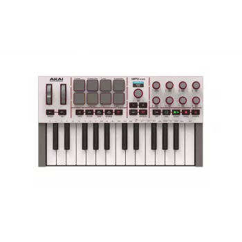 Akai MPK Mini 4W White – MIDI klaviatūra ir valdiklis